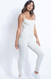 Basic Oatmeal Jumpsuit